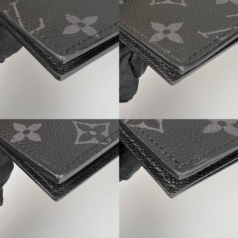 LV M64501/晶片款 黑老花護照封套-8