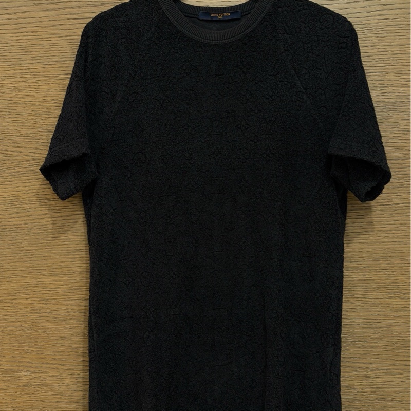 LV黑色毛巾短袖-0