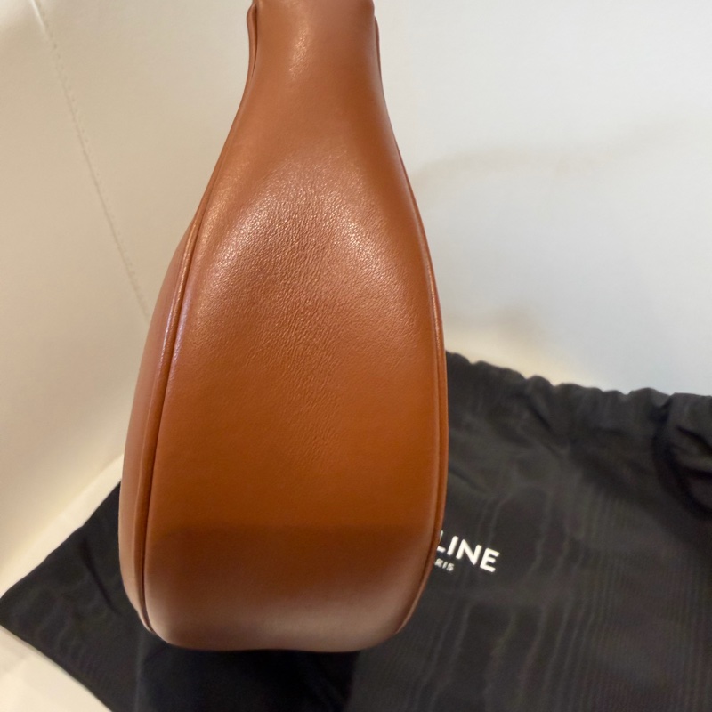 CELINE 棕色Logo手提包 🩷 刺繡凱旋門-7