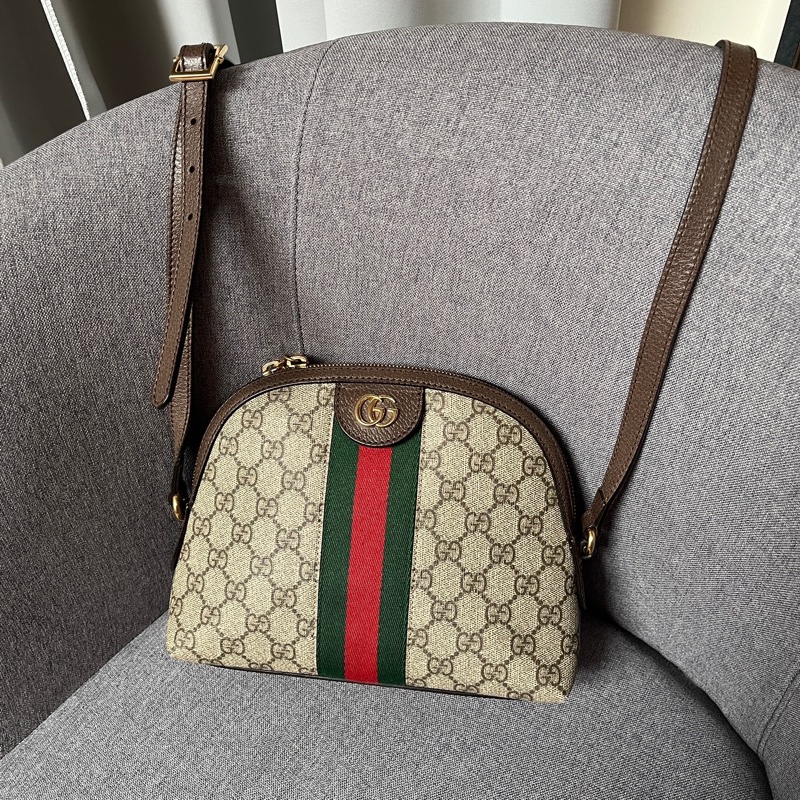 莉亞精品♡ Gucci 499621 老花貝殼包 二手-0