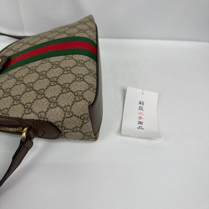 莉亞精品♡ Gucci 499621 老花貝殼包 二手-6