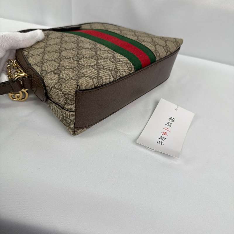 莉亞精品♡ Gucci 499621 老花貝殼包 二手-8