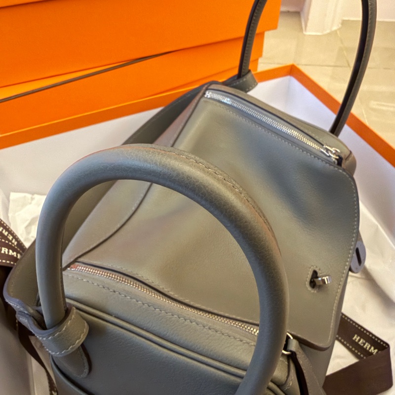 Hermès Lindy 26 積雨雲灰 24年W刻(0L Gris Meyer) 銀扣-2