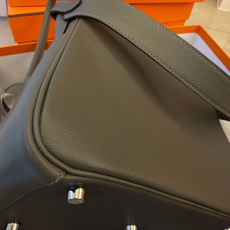 Hermès Lindy 26 積雨雲灰 24年W刻(0L Gris Meyer) 銀扣-8