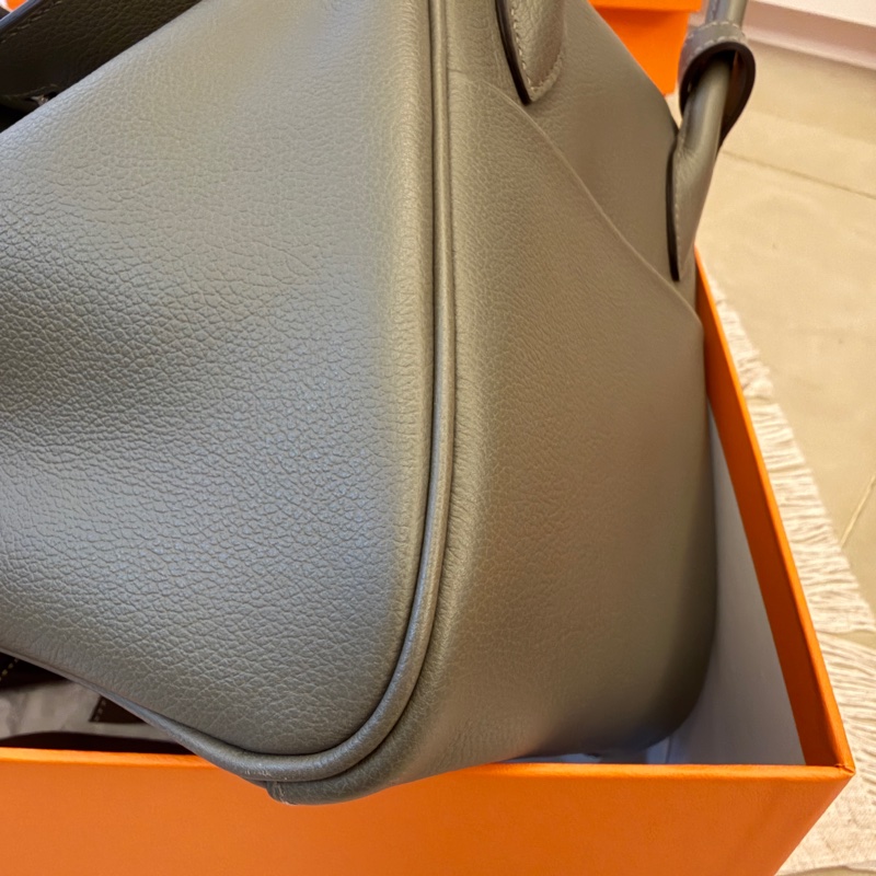 Hermès Lindy 26 積雨雲灰 24年W刻(0L Gris Meyer) 銀扣-9