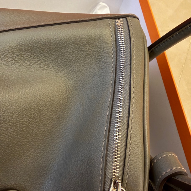 Hermès Lindy 26 積雨雲灰 24年W刻(0L Gris Meyer) 銀扣-16