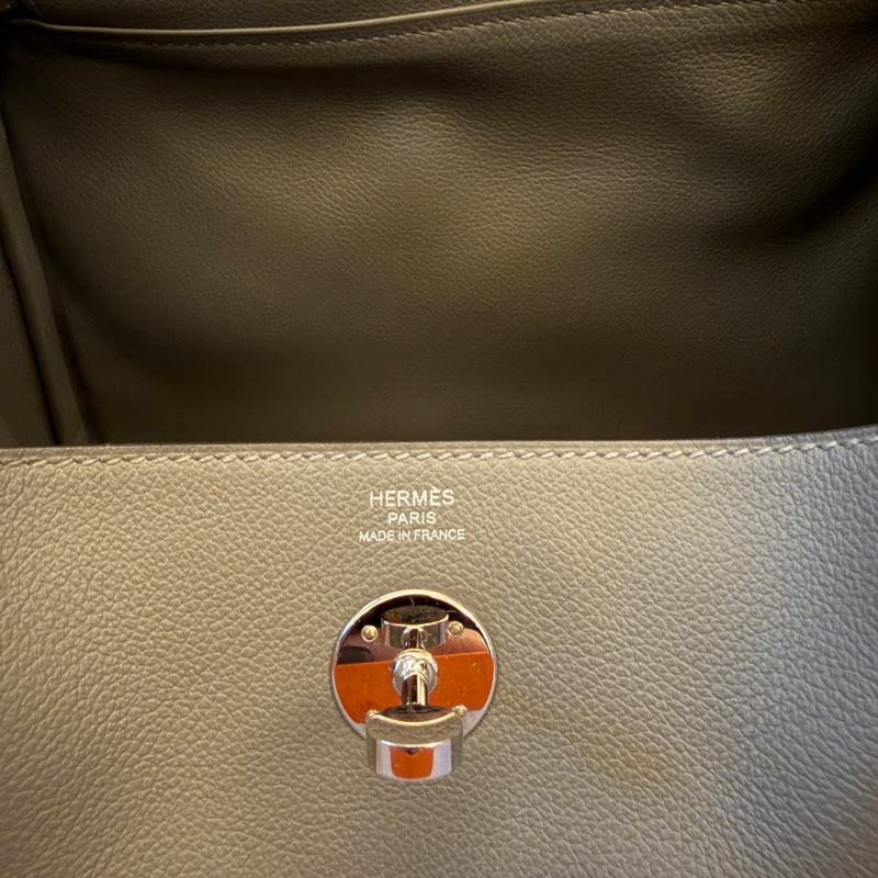 Hermès Lindy 26 積雨雲灰 24年W刻(0L Gris Meyer) 銀扣-19