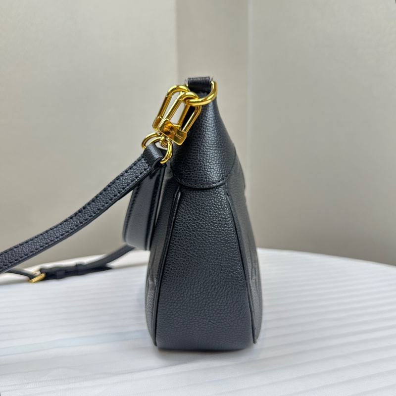 路易威登/Louis Vuitton Bagatelle 金扣黑色老花牛皮 配長短肩帶24x7.5x18cm-2