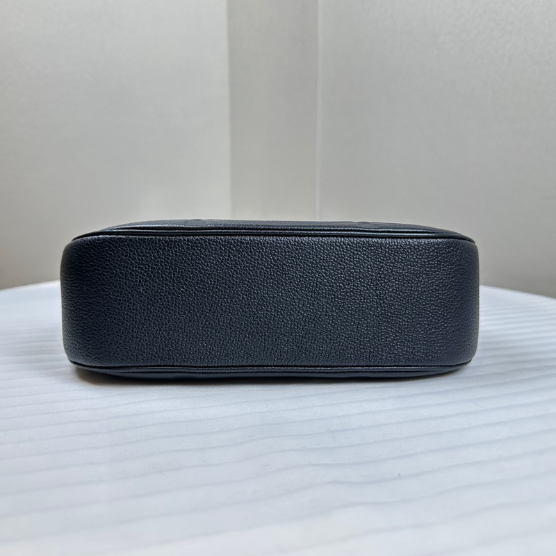 路易威登/Louis Vuitton Bagatelle 金扣黑色老花牛皮 配長短肩帶24x7.5x18cm-5