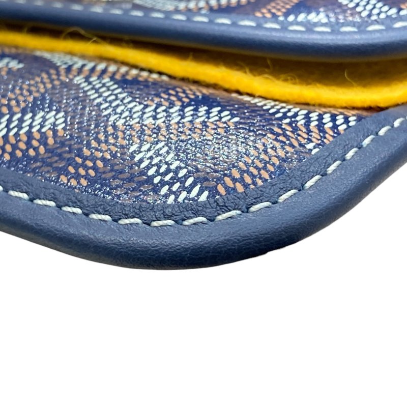 GOYARD 高雅德 SAINT LOUIS MINI 迷你托特包 GOYARDINE帆布 深藍色 銀釦-16
