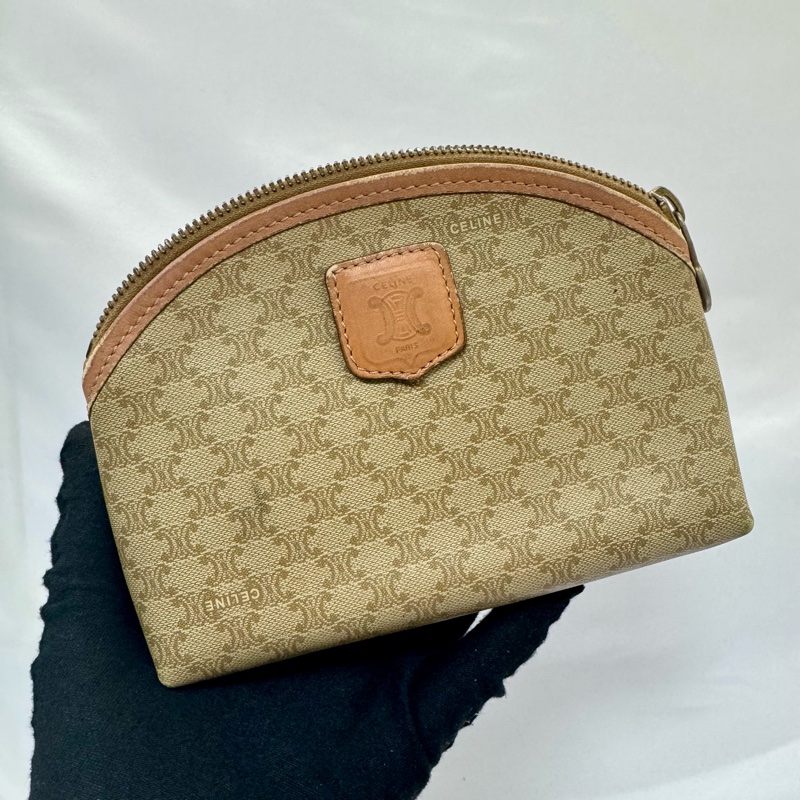 CELINE 賽琳 馬車老花手拿包-0