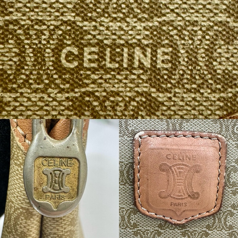 CELINE 賽琳 馬車老花手拿包-5