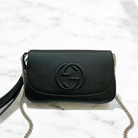 莉亞精品♡Gucci 536224 SoHo 流蘇包 二手