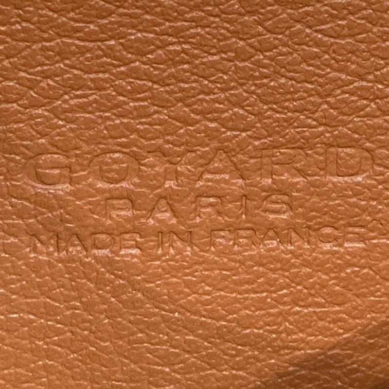 GOYARD 高雅德 GOYARDINE PLUMET 口袋錢包斜背包 牛皮 棕色 銀釦-13