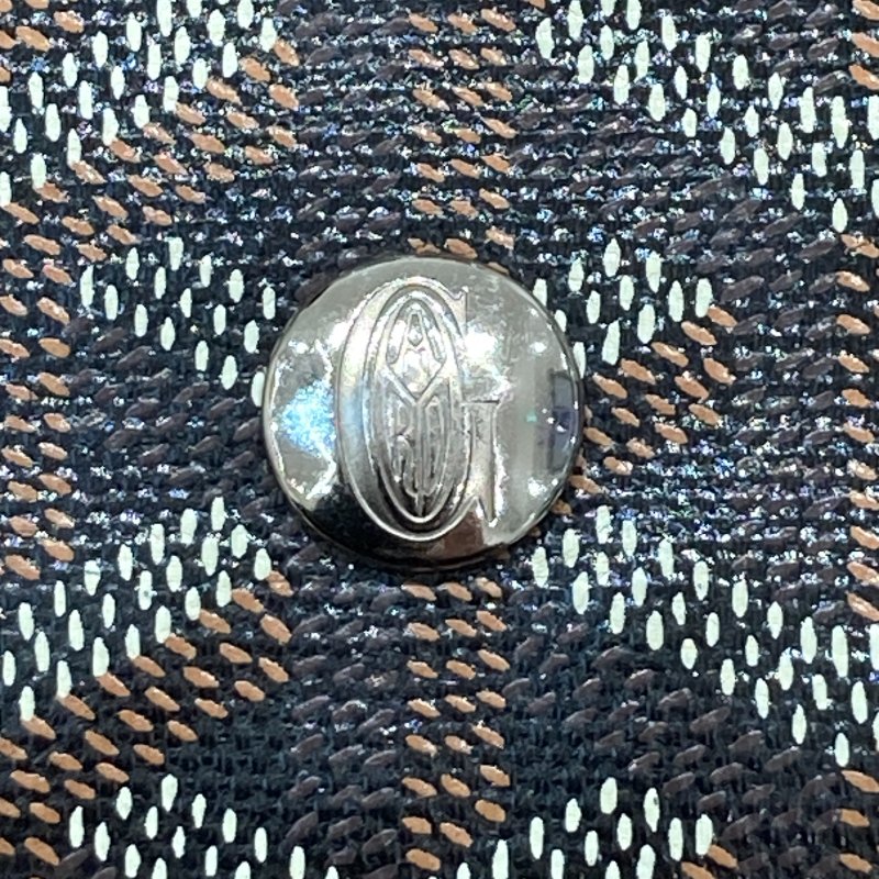 GOYARD 高雅德 GOYARDINE PLUMET 口袋錢包斜背包 牛皮 棕色 銀釦-14