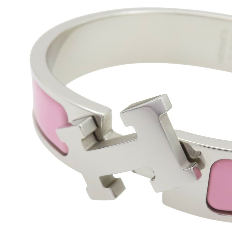 黑色琺瑯 金色鍍金 Clic H 手環【HERMES 愛馬仕】-4