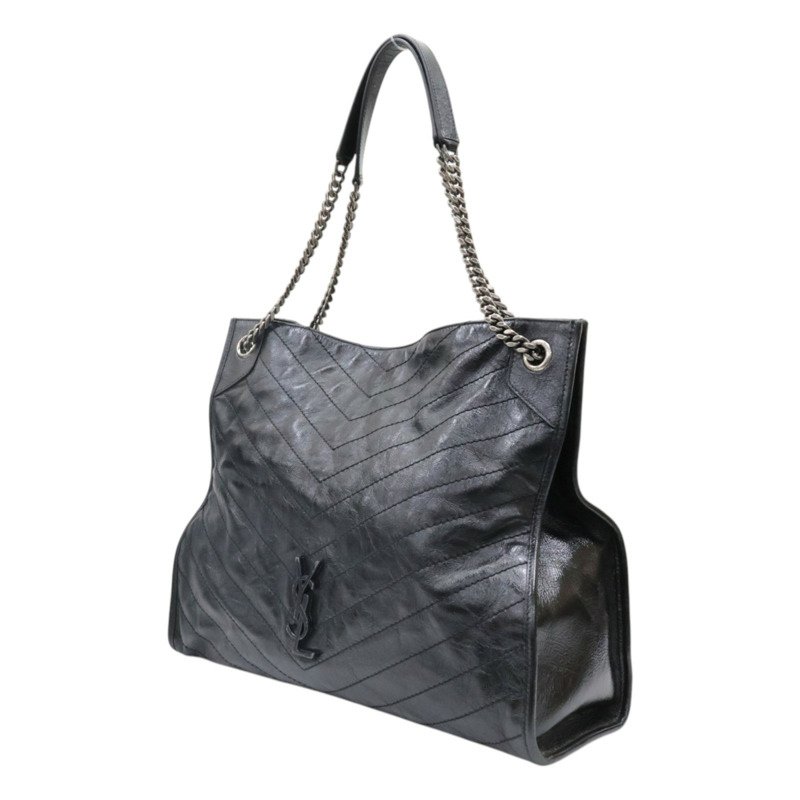 黑色 牛皮 NIKI Shopping 肩背包【SAINT LAURENT YSL 聖羅蘭】 577998-2