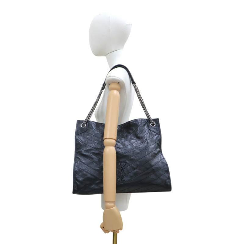 黑色 牛皮 NIKI Shopping 肩背包【SAINT LAURENT YSL 聖羅蘭】 577998-11