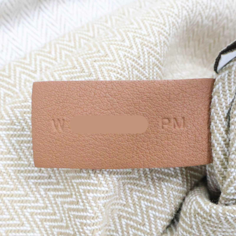 米色 帆布 Aline Groom 肩背包 W刻【HERMES 愛馬仕】 H068487CK-5