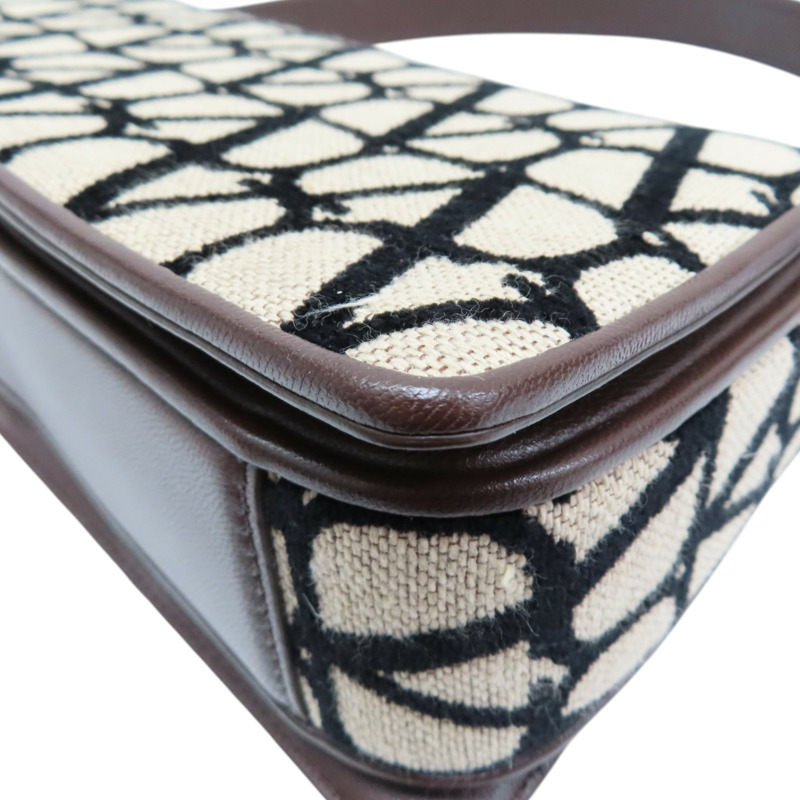 棕色 印花帆布 山羊皮 Le Grand Deuxieme 兩用包【Valentino 范倫鐵諾】 2W2B0L25JSQ-12