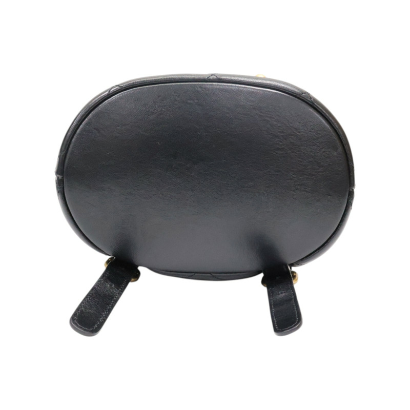 黑色 菱格紋 牛皮 Duma 後背包【CHANEL 香奈兒】 AS4866-3