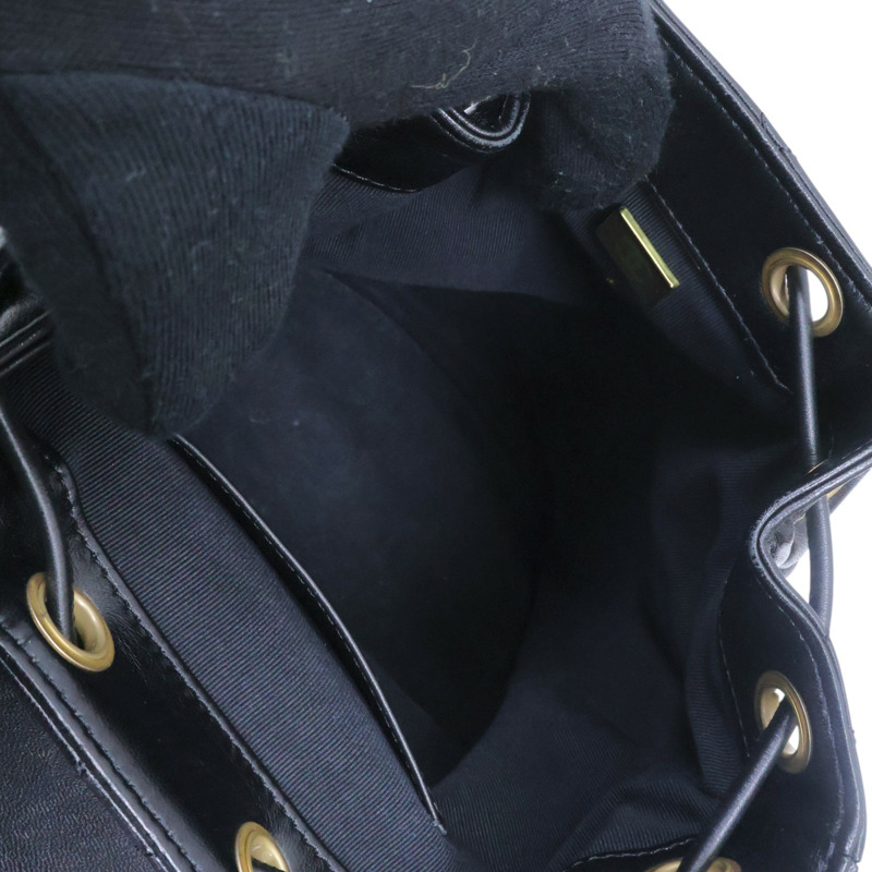 黑色 菱格紋 牛皮 Duma 後背包【CHANEL 香奈兒】 AS4866-5