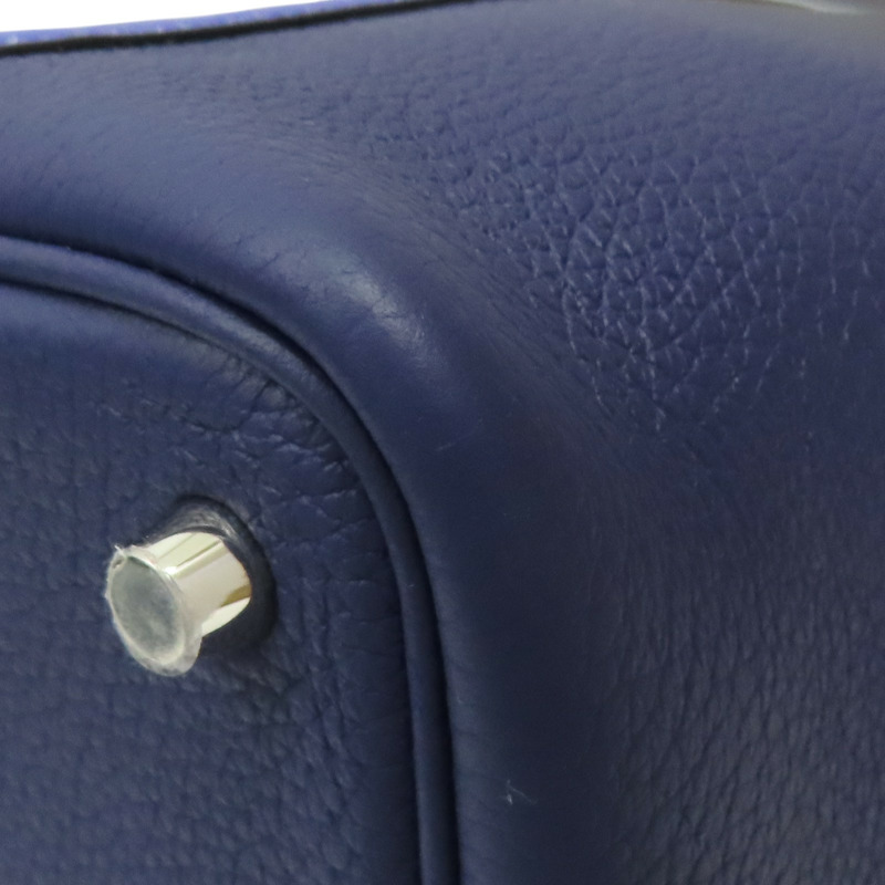 電光藍/水墨藍 TC牛皮 Picotin Lock 18 手提包 Y刻 銀扣【HERMES 愛馬仕】 H056289CK-11