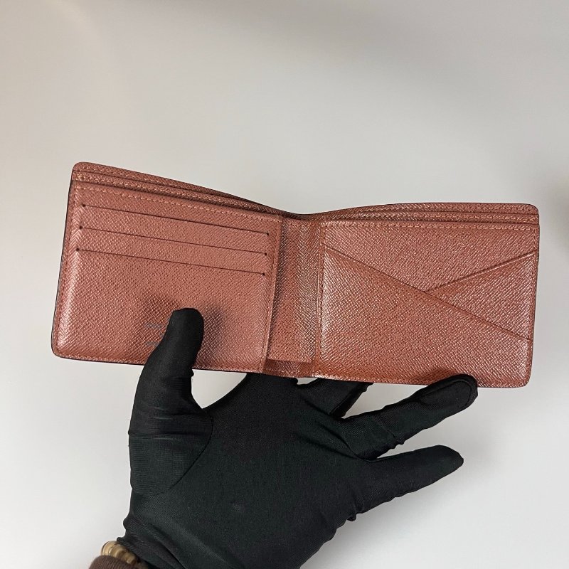 LV M60895/晶片款 老花Multiple 對開短夾-5