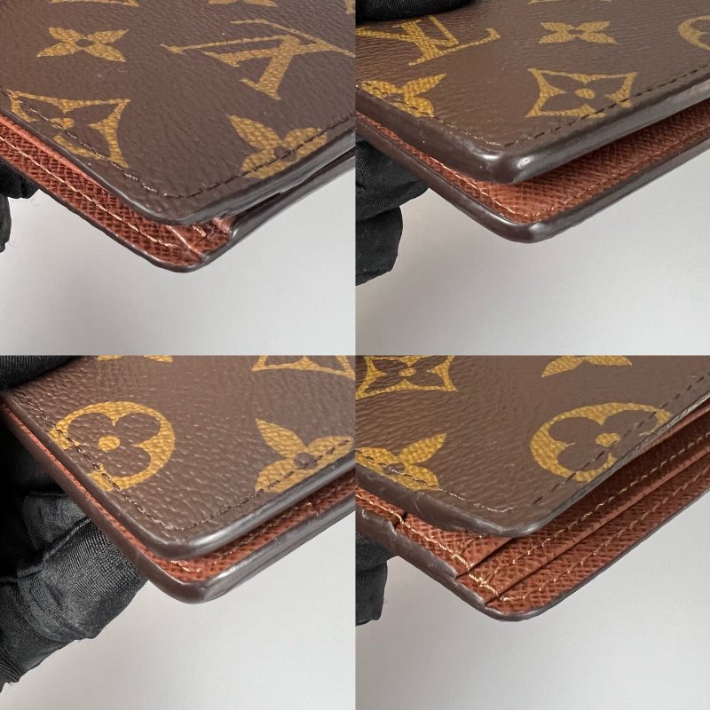 LV M60895/晶片款 老花Multiple 對開短夾-7