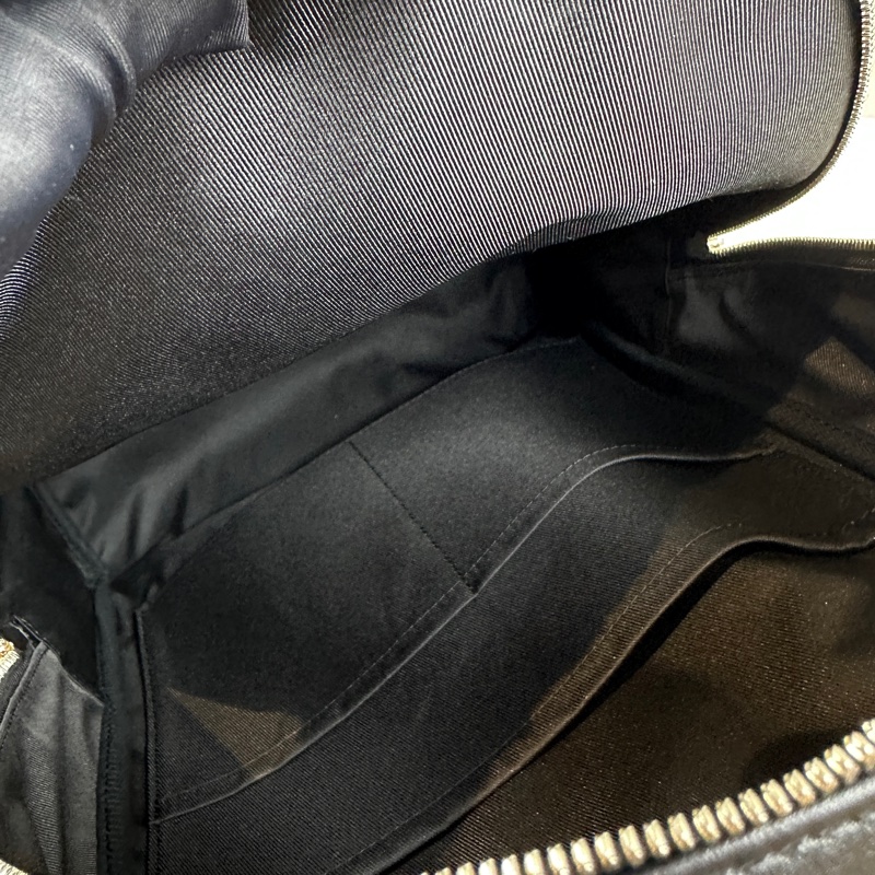 路易威登/Louis Vuitton Josh雙肩包 棕色老花黑色皮邊男士後背包31x13x40cm-7