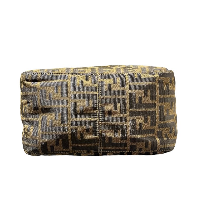 Fendi Canvas Hobo Bag Brown GHW-2