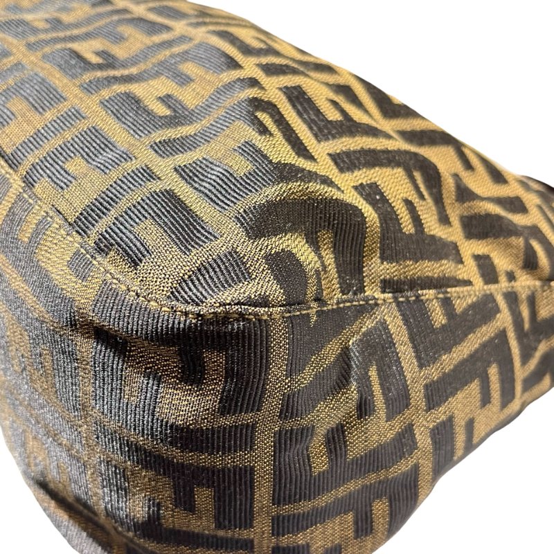 Fendi Canvas Hobo Bag Brown GHW-4