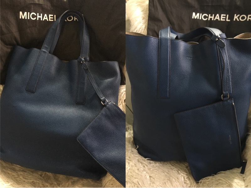 MK Michael Kors 全真皮手提肩背包（大+小）-0