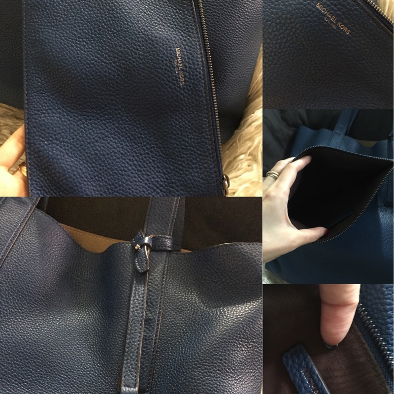 MK Michael Kors 全真皮手提肩背包（大+小）-1