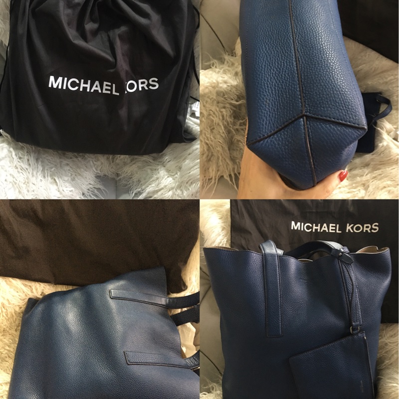 MK Michael Kors 全真皮手提肩背包（大+小）-5