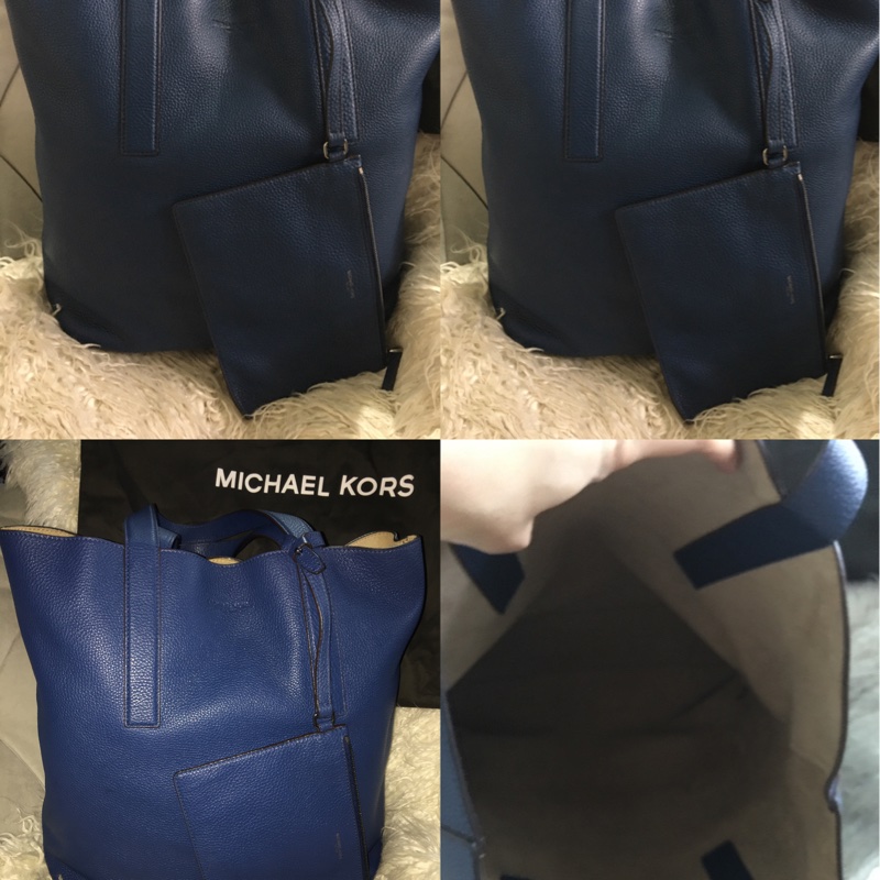 MK Michael Kors 全真皮手提肩背包（大+小）-7