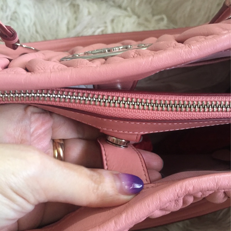 全新 未使用coach 櫻花🌸粉手提肩背包（原價28200）-4