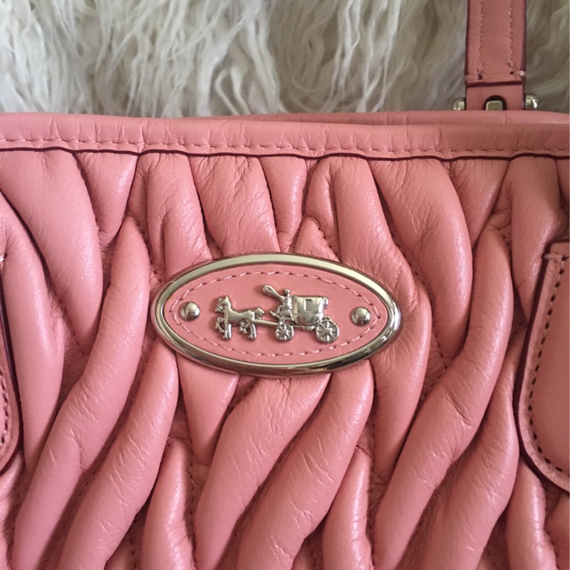 全新 未使用coach 櫻花🌸粉手提肩背包（原價28200）-21