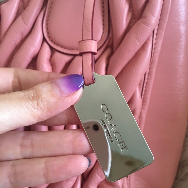 全新 未使用coach 櫻花🌸粉手提肩背包（原價28200）-24