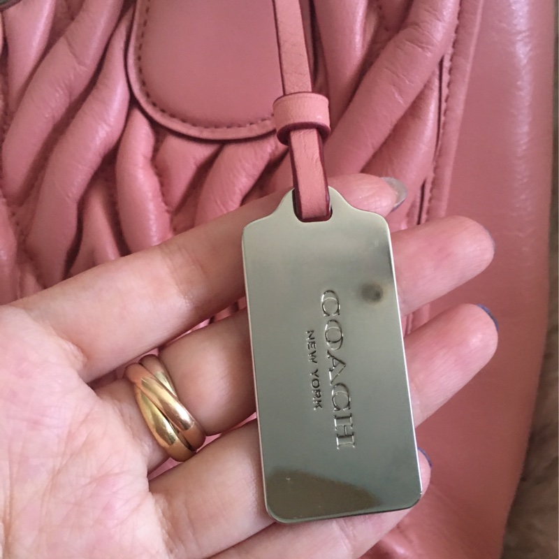 全新 未使用coach 櫻花🌸粉手提肩背包（原價28200）-25