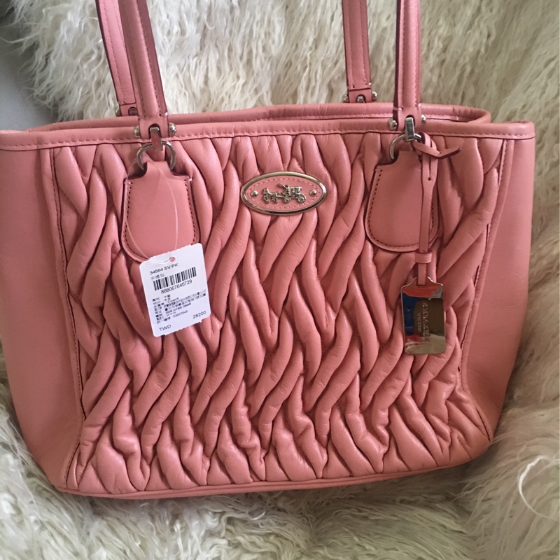 全新 未使用coach 櫻花🌸粉手提肩背包（原價28200）-27