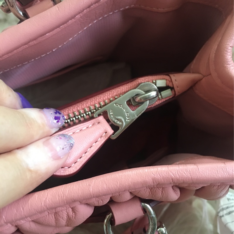 全新 未使用coach 櫻花🌸粉手提肩背包（原價28200）-34