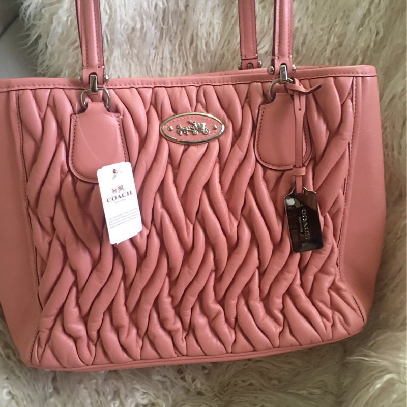 全新 未使用coach 櫻花🌸粉手提肩背包（原價28200）-39