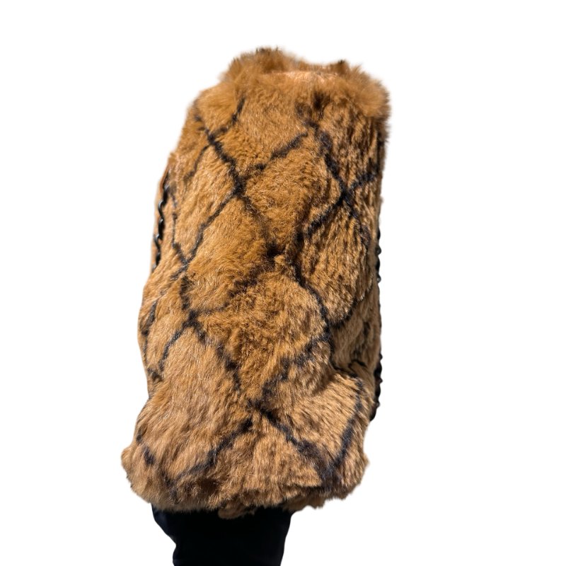 Used CHANEL Vintage Handbag Brown Black-9