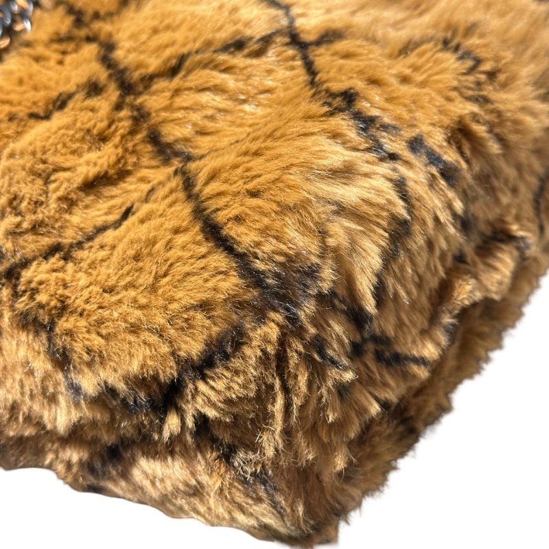 Used CHANEL Vintage Handbag Brown Black-10