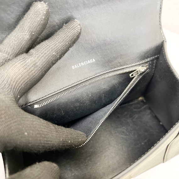 balenciaga 黑色小號沙漏包-12