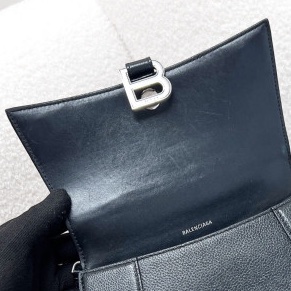 balenciaga 黑色小號沙漏包-15