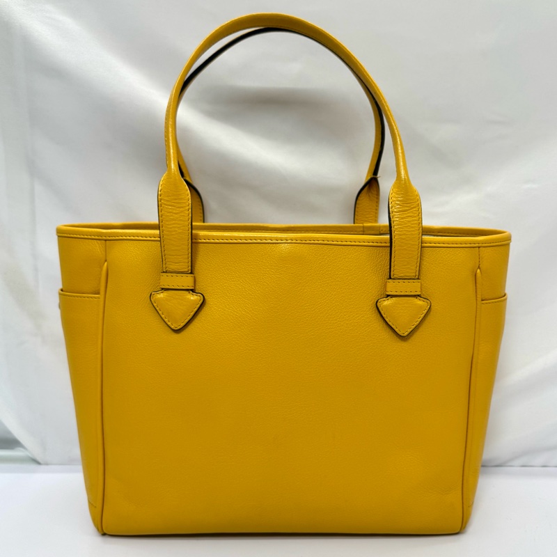 LOEWE 皮革黃色手提包-1
