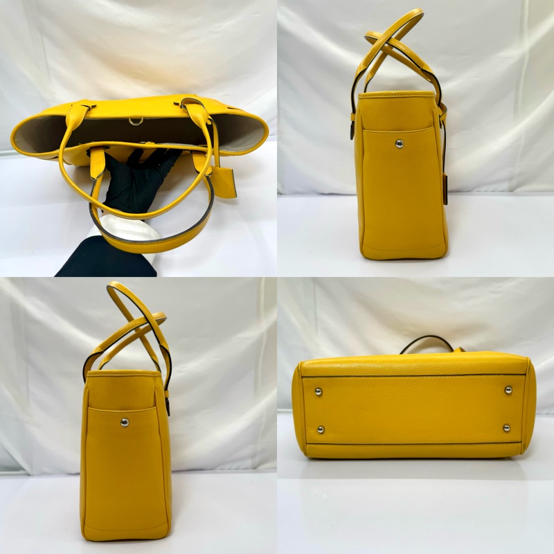 LOEWE 皮革黃色手提包-2