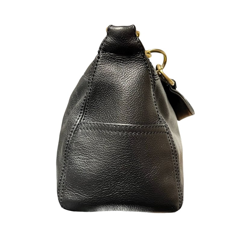 Used CHANEL Vintage Hobo Hobo Bag Black GHW-9